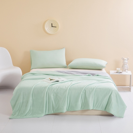 91家纺网 家纺一手货源 找家纺 （总）圣尔雅 2025新款 直播爆款纯色提花凉感丝夏被空调被夏凉被