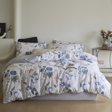 91家纺网 家纺一手货源 找家纺 （总）希文家纺 2024新款全棉13372四件套-莱茵河畔系列