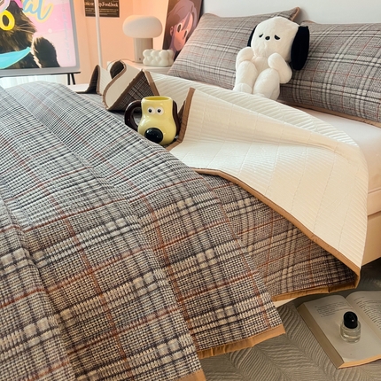 91家纺网 家纺一手货源 找家纺 （总）HL原创 2024新款全棉印花床盖