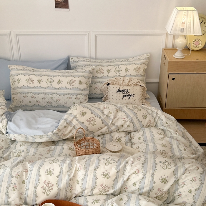 91家纺网 家纺一手货源 找家纺 （总）昔可家纺 2024新款开春小清新花四件套