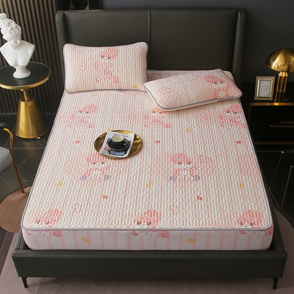 91家纺网 家纺一手货源 找家纺 （总）富馨莱 2024新款乳胶凉席床笠款