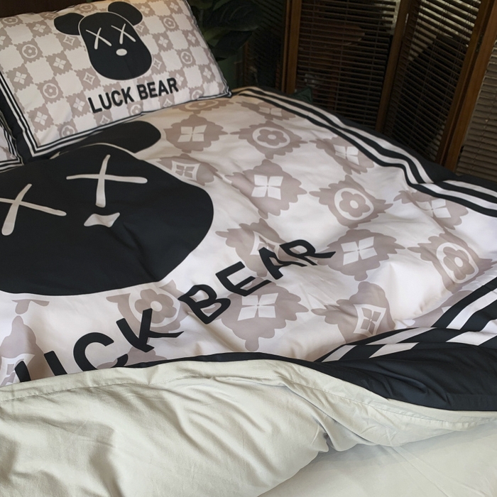 91家纺网 家纺一手货源 找家纺 （总）花沐 2024新款云朵水洗棉四件套