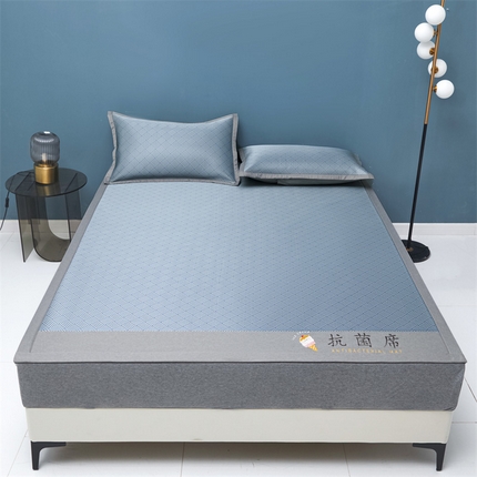 叠派家纺 2024新款抗菌冰激凌凉席系列 冰激凌-深蓝