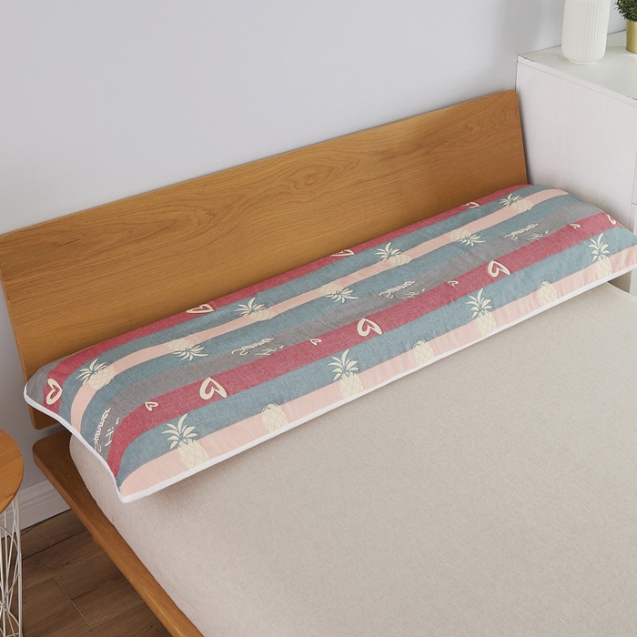 91家纺网 家纺一手货源 找家纺 爱港家纺 2024全棉A类毛巾被 纱布升级款长枕巾 情侣枕巾 枕芯保护套 菠萝