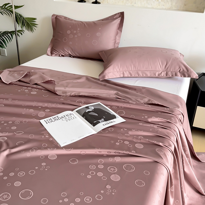 91家纺网 家纺一手货源 找家纺 品乐家纺 2024新款100支长绒棉提花 枕套 音色泡泡沙