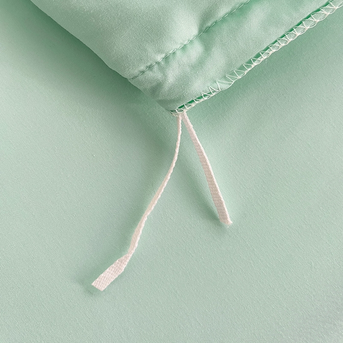 91家纺网 家纺一手货源 找家纺 言熙居 2024新款网纱花边韩版床裙款四件套 小仙女浅蓝