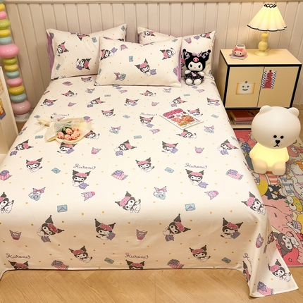 沐辰 2024新款正版三丽鸥花型床单 信封库洛米