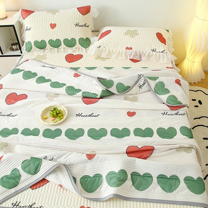 91家纺网 家纺一手货源 找家纺 伊人坊 2024新款冰丝凉感丝夏被 彩色心情