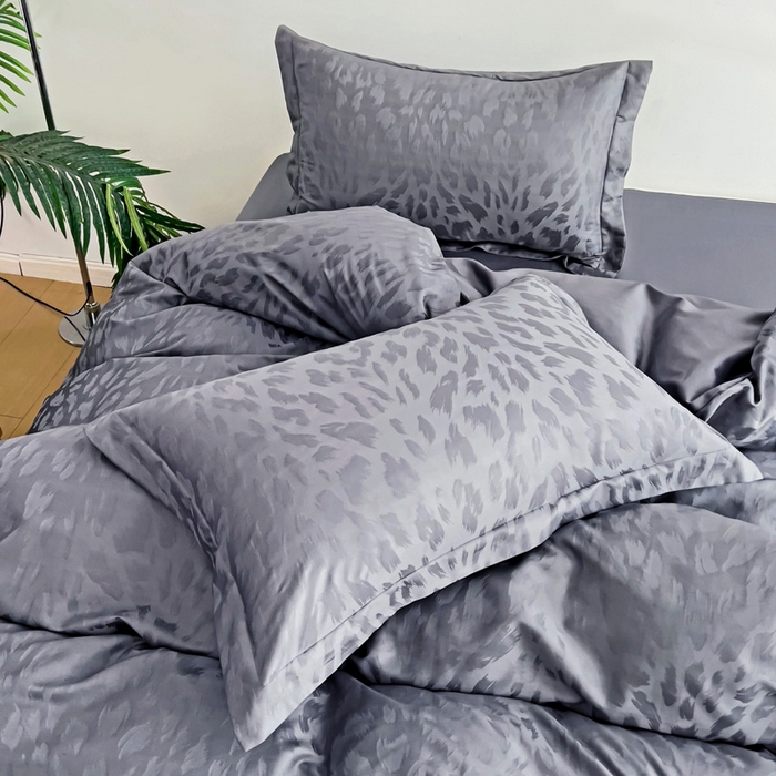 91家纺网 家纺一手货源 找家纺 品乐家纺 2024新款100支长绒棉提花 枕套 音色帝灰