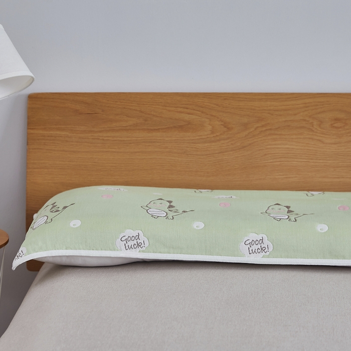 91家纺网 家纺一手货源 找家纺 爱港家纺 2024全棉A类毛巾被 纱布升级款长枕巾 情侣枕巾 枕芯保护套 绿恐龙