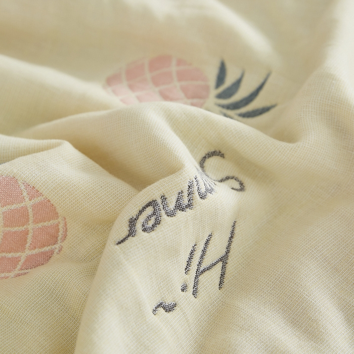 91家纺网 家纺一手货源 找家纺 爱港家纺 2024全棉A类毛巾被 纱布升级款长枕巾 情侣枕巾 枕芯保护套 菠萝