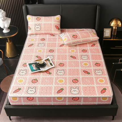 91家纺网 家纺一手货源 找家纺 （总）富馨莱 2024新款乳胶凉席床笠款