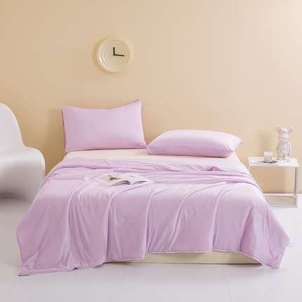 91家纺网 家纺一手货源 找家纺 （总）圣尔雅 2025新款 直播爆款纯色提花凉感丝夏被空调被夏凉被