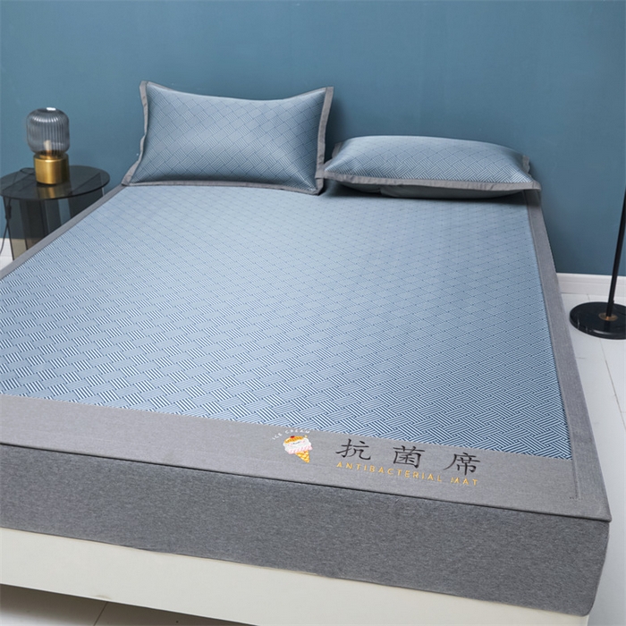 91家纺网 家纺一手货源 找家纺 叠派家纺 2024新款抗菌冰激凌凉席系列 冰激凌-深蓝