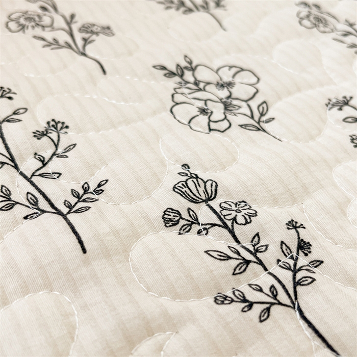 91家纺网 家纺一手货源 找家纺 恒爱家纺 2024新款韩版泡泡棉床盖系列四件套 花语