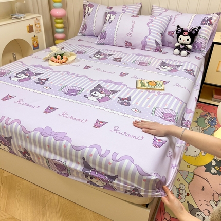 沐辰 2024新款正版三丽鸥花型床笠 晚安库洛米