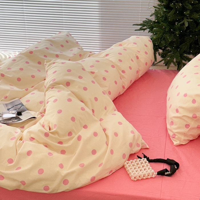 91家纺网 家纺一手货源 找家纺 （总）昔可家纺 2024新款复古波点系列四件套