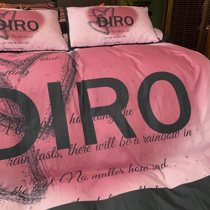 91家纺网 家纺一手货源 找家纺 花沐 2024新款云朵水洗棉四件套 【云朵棉】黑色爱心