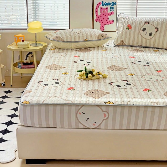 91家纺网 家纺一手货源 找家纺 （总）富馨莱 2024新款乳胶凉席床笠款