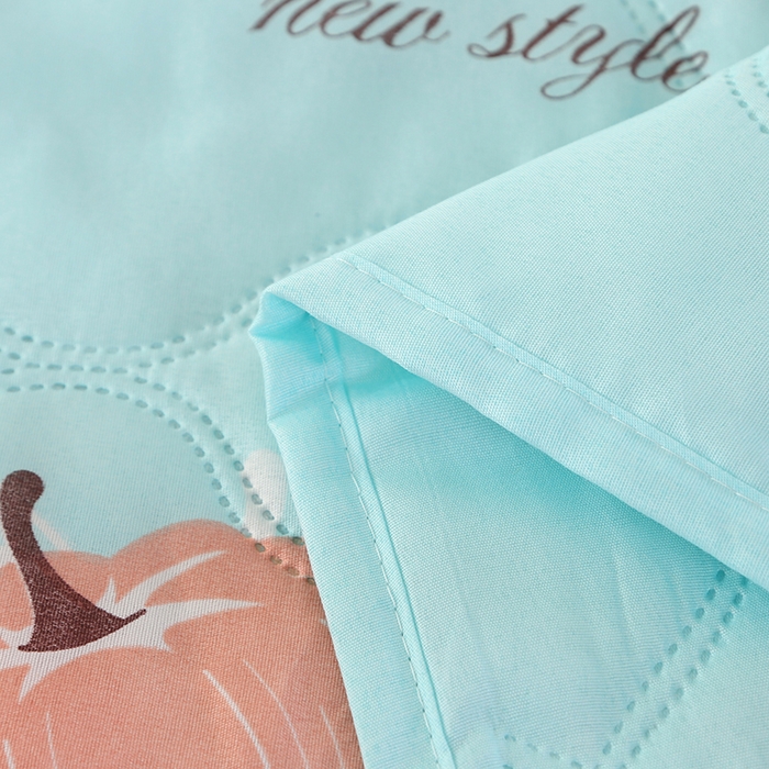 91家纺网 家纺一手货源 找家纺 诗雅 2024新款超声波压花钻石绒夏被礼品被 南瓜