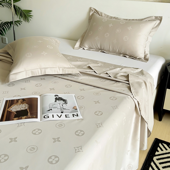 91家纺网 家纺一手货源 找家纺 品乐家纺 2024新款100支长绒棉提花 枕套 音色浅灰