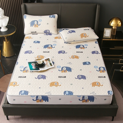 91家纺网 家纺一手货源 找家纺 （总）富馨莱 2024新款乳胶凉席床笠款