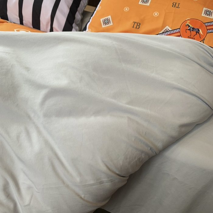 91家纺网 家纺一手货源 找家纺 花沐 2024新款云朵水洗棉四件套 【云朵棉】马车