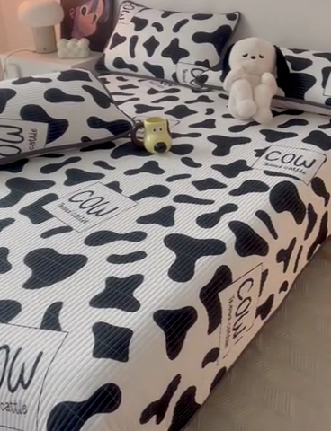 91家纺网 家纺一手货源 找家纺 HL原创 2024新款全棉印花床盖 牛牛