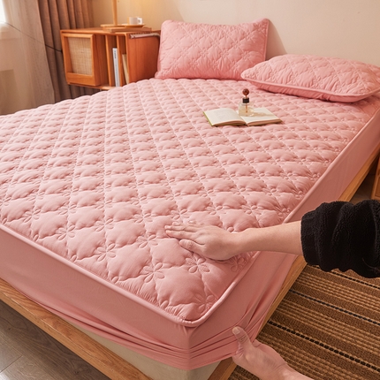 91家纺网 家纺一手货源 找家纺 （总）予梦家纺 2024新款（外贸专供）A类原棉夹棉防水床笠