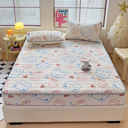 91家纺网 家纺一手货源 找家纺 （总）富馨莱 2024新款乳胶凉席床笠款