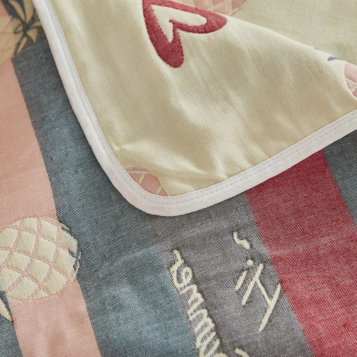 91家纺网 家纺一手货源 找家纺 爱港家纺 2024全棉A类毛巾被 纱布升级款长枕巾 情侣枕巾 枕芯保护套 菠萝