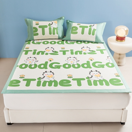 91家纺网 家纺一手货源 找家纺 （总）丫丫家纺 2024新款高精密600D抑菌冰丝凉席