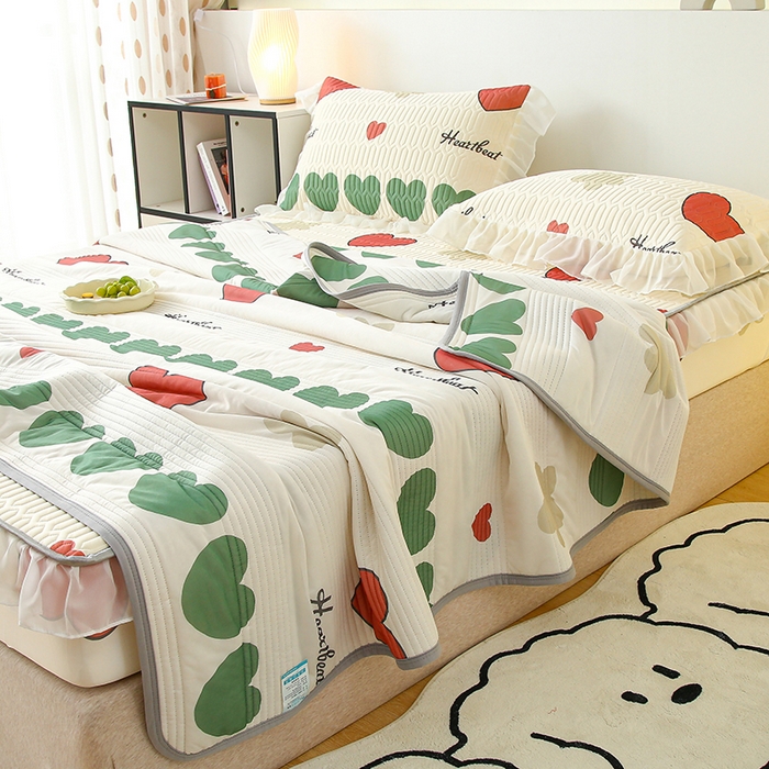 91家纺网 家纺一手货源 找家纺 伊人坊 2024新款冰丝凉感丝夏被 彩色心情