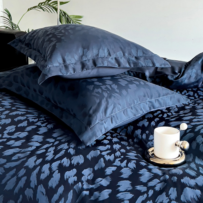 91家纺网 家纺一手货源 找家纺 品乐家纺 2024新款100支长绒棉提花 枕套 音色丈青