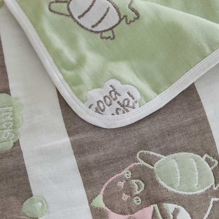 91家纺网 家纺一手货源 找家纺 爱港家纺 2024全棉A类毛巾被 纱布升级款长枕巾 情侣枕巾 枕芯保护套 绿恐龙