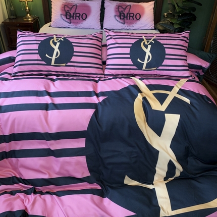 花沐 2024新款云朵水洗棉四件套 【云朵棉】条纹女孩