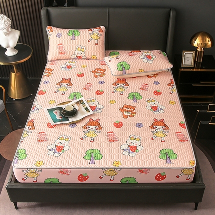 91家纺网 家纺一手货源 找家纺 （总）富馨莱 2024新款乳胶凉席床笠款