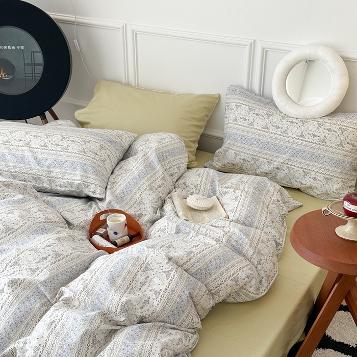 91家纺网 家纺一手货源 找家纺 昔可家纺 2024新款中古系列花四件套 中古国风