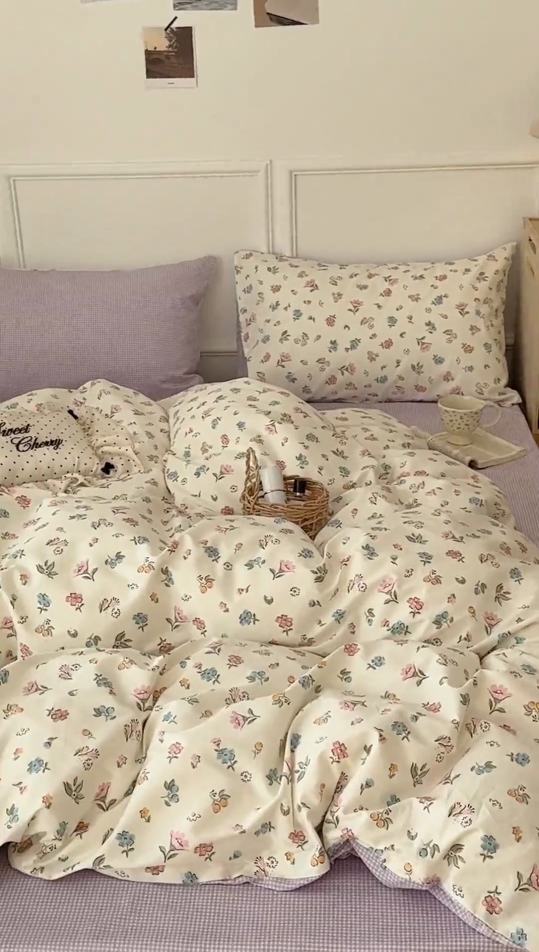 91家纺网 家纺一手货源 找家纺 昔可家纺 2024新款春日小碎花系列四件套 春日静香