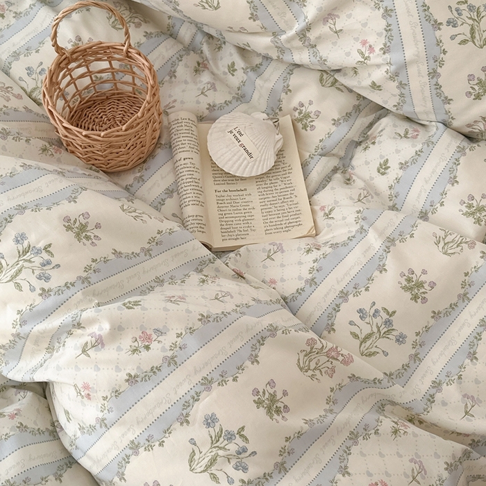 91家纺网 家纺一手货源 找家纺 （总）昔可家纺 2024新款开春小清新花四件套