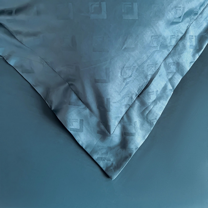 91家纺网 家纺一手货源 找家纺 品乐家纺 2024新款100支长绒棉提花 枕套 音色宾兰