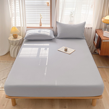 91家纺网 家纺一手货源 找家纺 莱茵 2024新款A类人字纹提花全棉水洗棉单品系列床笠 人字纹-风信紫