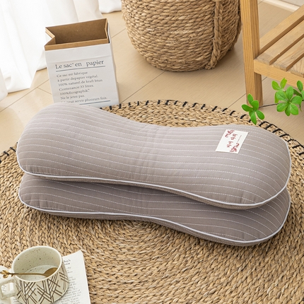 91家纺网 家纺一手货源 找家纺 （总）织布人 2024新款荞麦枕全棉砂洗骨型颈椎枕全荞麦壳护椎枕头枕芯