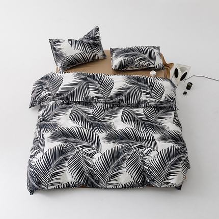 91家纺网 家纺一手货源 找家纺 （总）卡姿家纺2024新款全棉40支13070极有家风格印花四件套