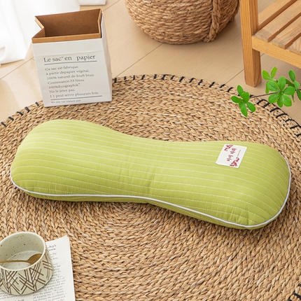 91家纺网 家纺一手货源 找家纺 （总）织布人 2024新款荞麦枕全棉砂洗骨型颈椎枕全荞麦壳护椎枕头枕芯