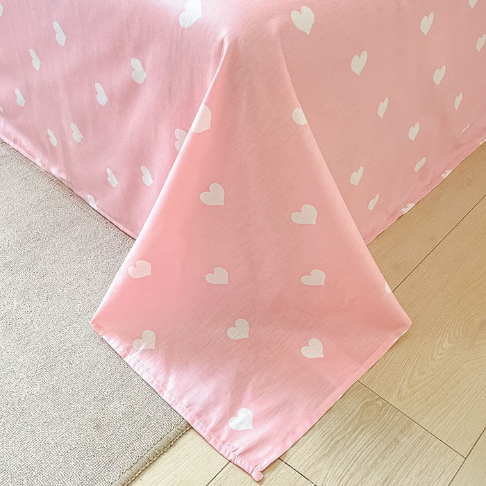 91家纺网 家纺一手货源 找家纺 顾里2024新款40支活性印花13372喷气全棉三丽鸥系列四件套 音乐粉kt