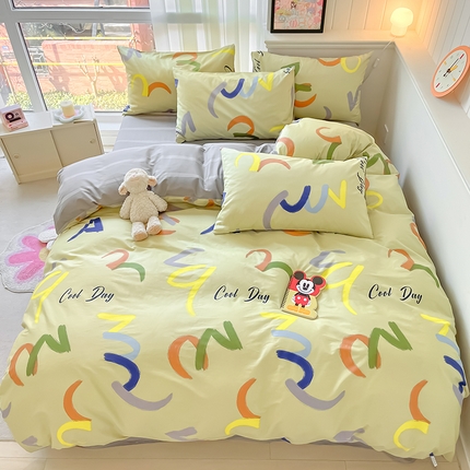 顾里2024新款40支13372全棉四件套-韩风系列 几何艺术