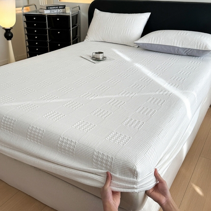 （总）阿牛席业 2024新款5A抗菌蜗牛纺空气层床笠床垫席梦思保护套系列