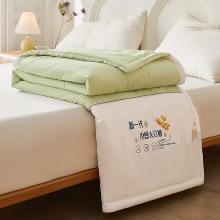 91家纺网 家纺一手货源 找家纺 （总）钰博2024新款冰丝绸凉感夏被空调被夏凉被大豆被
