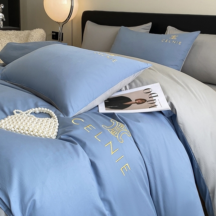 91家纺网 家纺一手货源 找家纺 （总）2024新款60s全棉刺绣四件套--凯琳娜系列